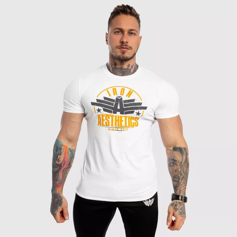 Férfi fitness póló Iron Aesthetics Force, fehér-1