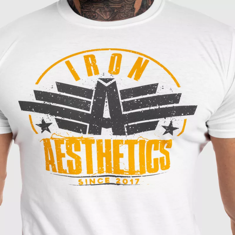 Férfi fitness póló Iron Aesthetics Force, fehér-3
