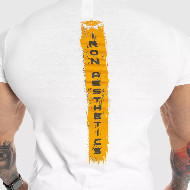 Férfi fitness póló Iron Aesthetics Force, fehér-5
