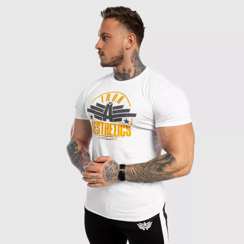 Férfi fitness póló Iron Aesthetics Force, fehér-4