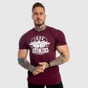Férfi fitness póló Iron Aesthetics Force, bordó