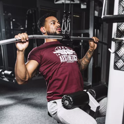 Férfi fitness póló Force, bordó