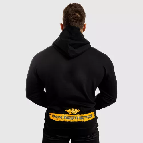 Fitness cipzár nélküli pulóver Force, fekete