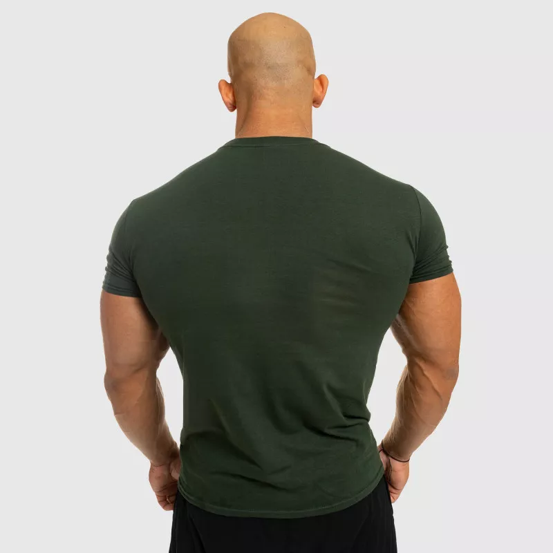 Férfi fitness póló Iron Aesthetics Be Stronger, zöld-4
