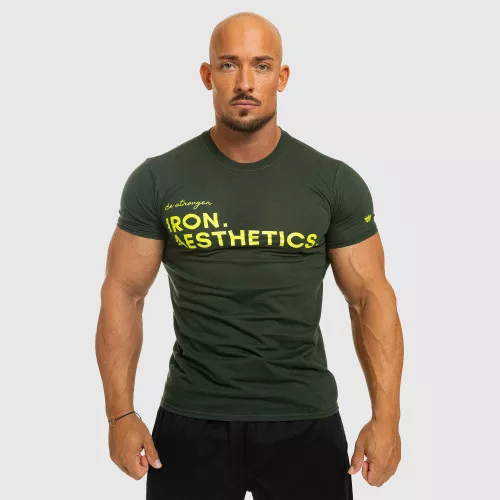 Férfi fitness póló Be Stronger, zöld