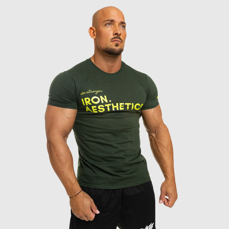 Férfi fitness póló Iron Aesthetics Be Stronger, zöld · záber 7