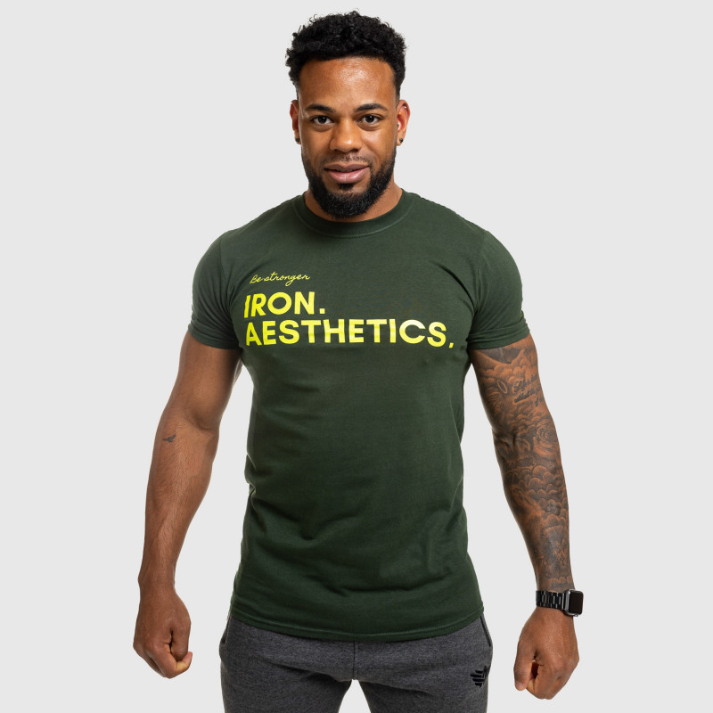 Férfi fitness póló Iron Aesthetics Be Stronger, zöld · záber 10