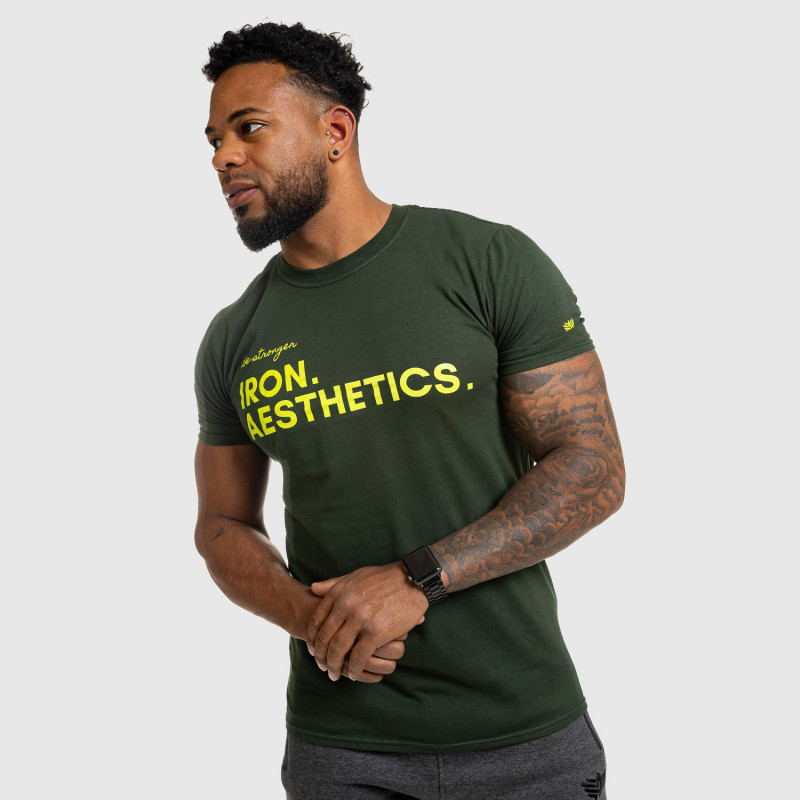 Férfi fitness póló Iron Aesthetics Be Stronger, zöld · záber 12