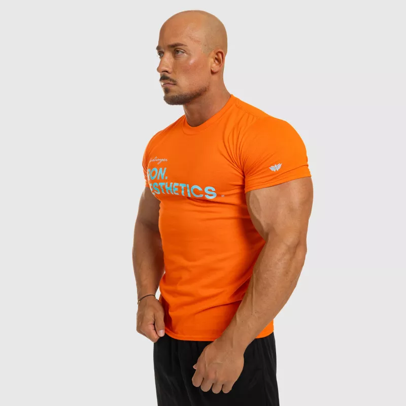 Férfi fitness póló Iron Aesthetics Be Stronger, narancssárga-7