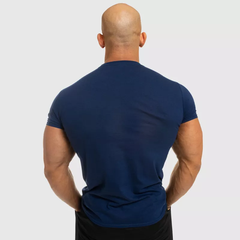 Férfi fitness póló Iron Aesthetics Be Stronger, kék-5