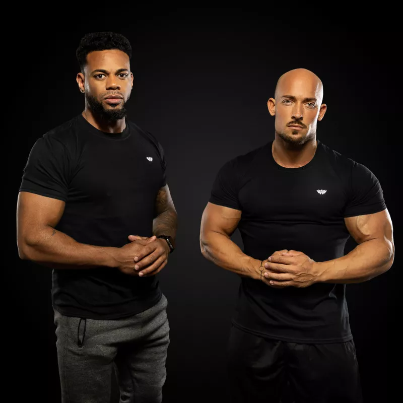 Férfi fitness póló Iron Aesthetics Standard, fekete-2
