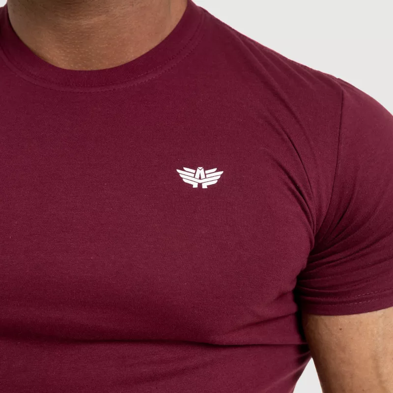 Férfi fitness póló Iron Aesthetics Standard, bordó-4