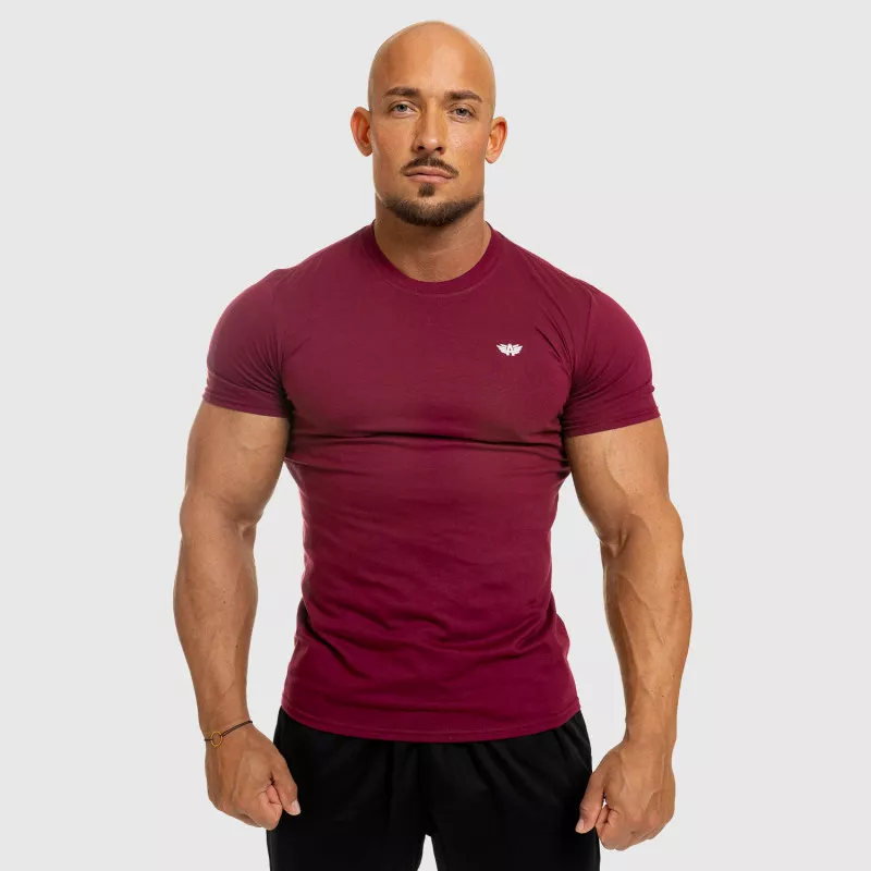 Férfi fitness póló Iron Aesthetics Standard, bordó-1