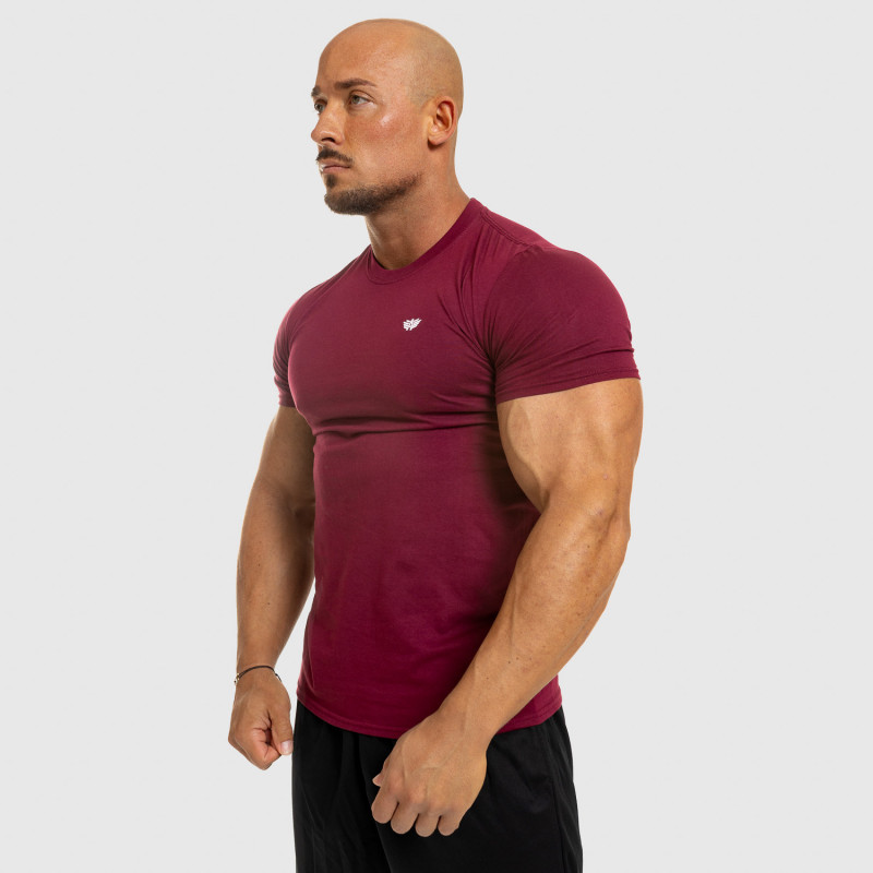 Férfi fitness póló Iron Aesthetics Standard, bordó · záber 7