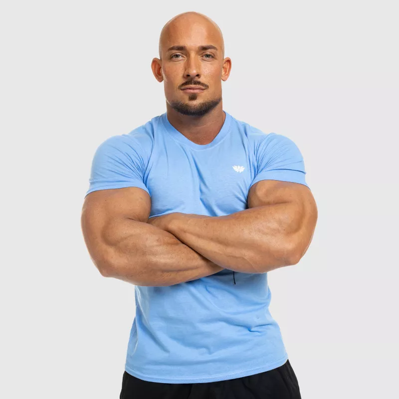 Férfi fitness póló Iron Aesthetics Standard, kék-5