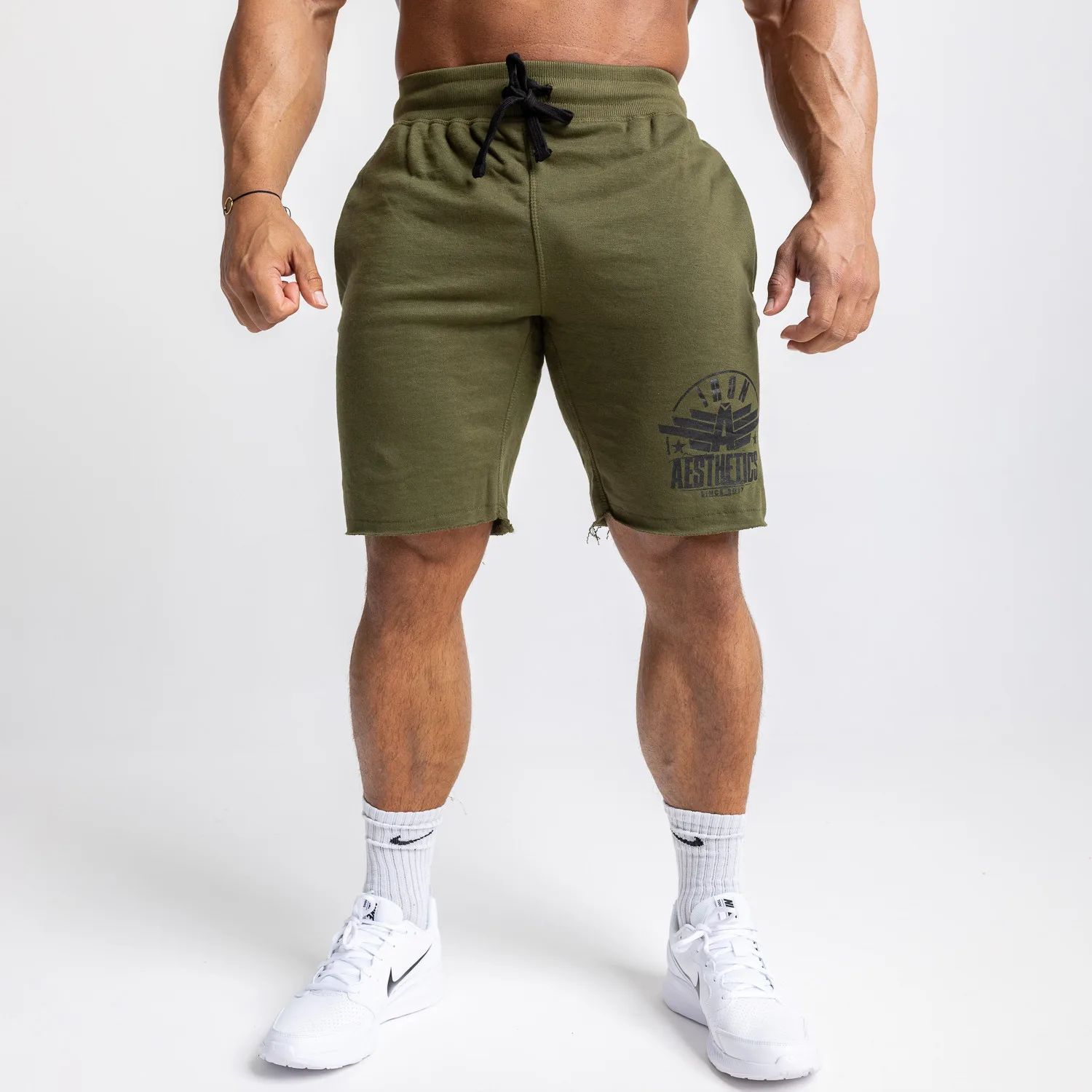 Férfi melegítősort Iron Aesthetics Force, katonazöld-1