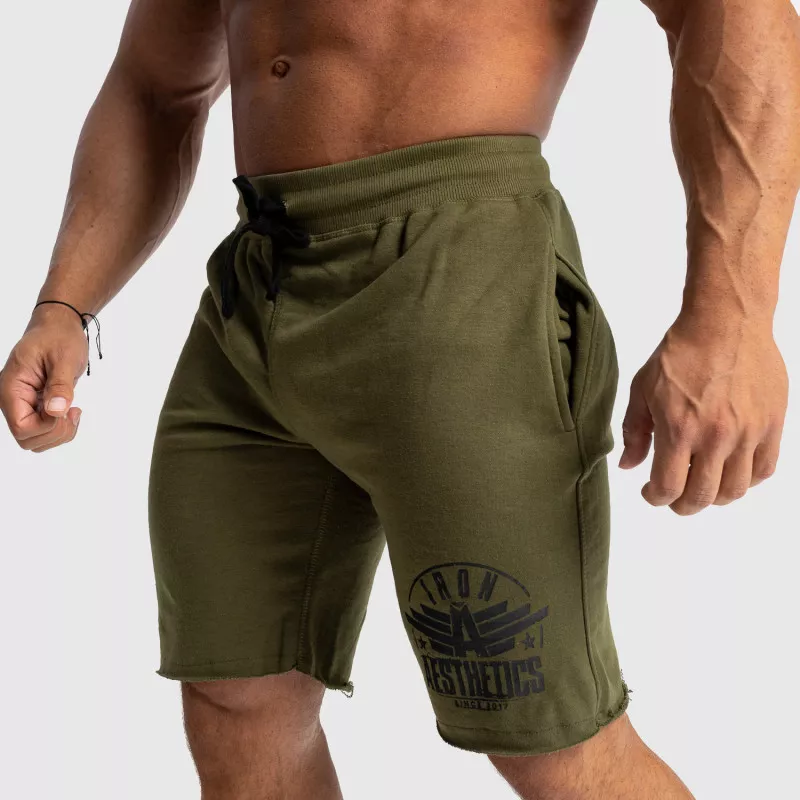 Férfi melegítősort Iron Aesthetics Force, katonazöld-3