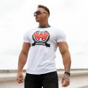 Férfi fitness póló Iron Aesthetics Triumph, fehér
