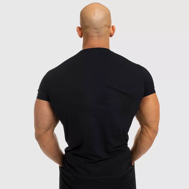 Férfi fitness póló Iron Aesthetics Be Stronger, fekete-4