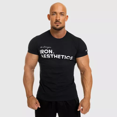 Férfi fitness póló Be Stronger, fekete