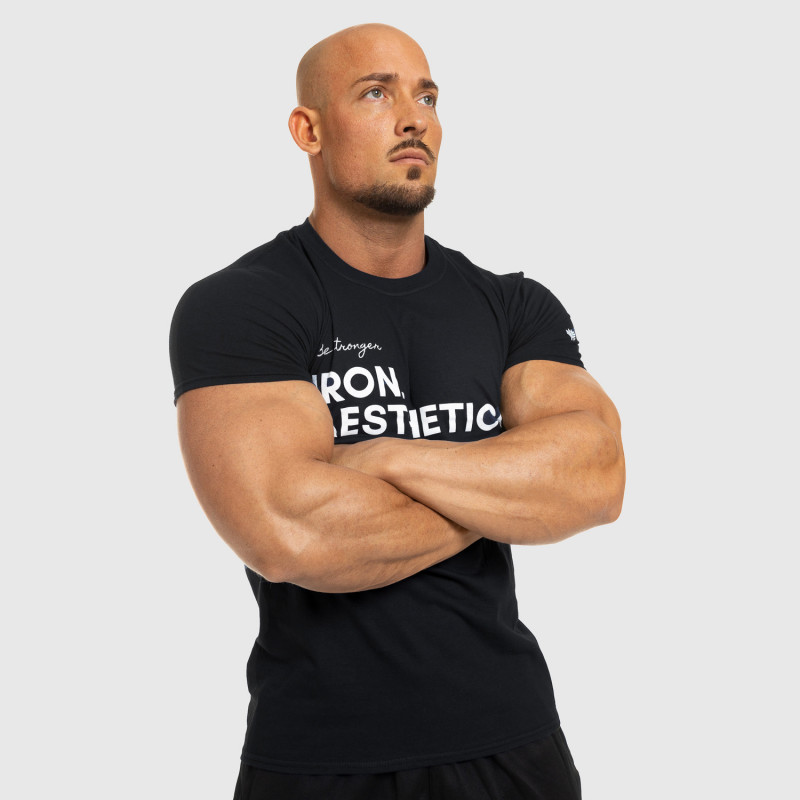 Férfi fitness póló Iron Aesthetics Be Stronger, fekete · záber 7