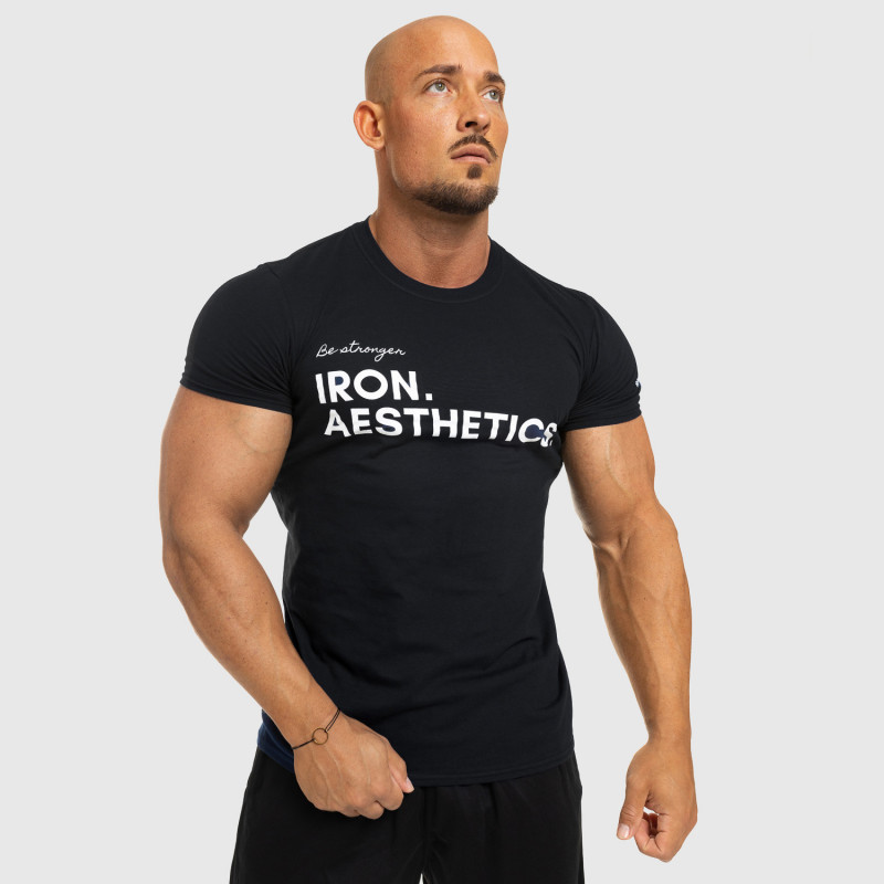 Férfi fitness póló Iron Aesthetics Be Stronger, fekete · záber 8