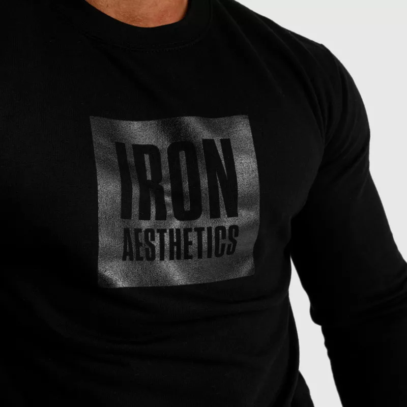 Pulóver kapucni nélkül Iron Aesthetics Boxed, fekete-6