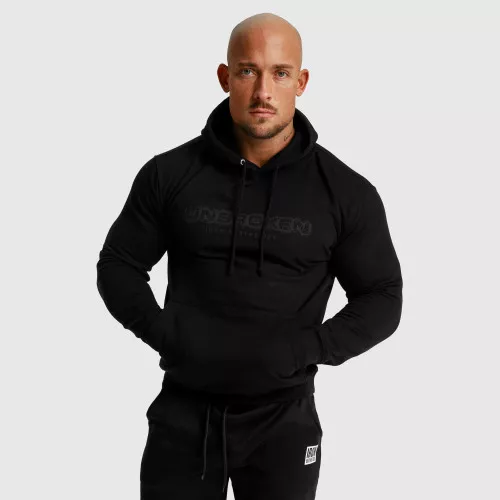Fitness pulóver cipzár nélkül Unbroken, fekete