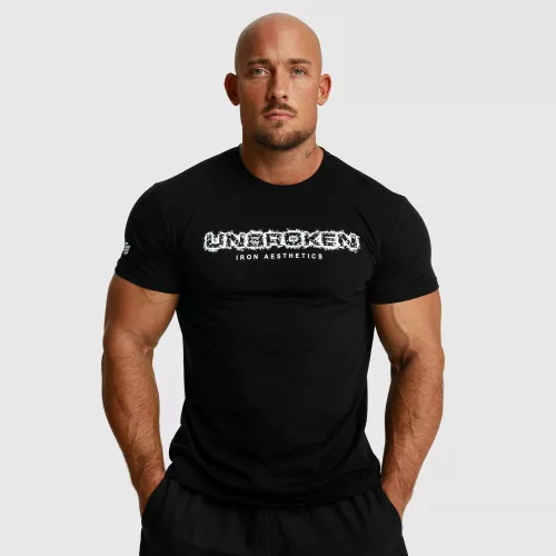 Férfi fitness póló Unbroken, fekete
