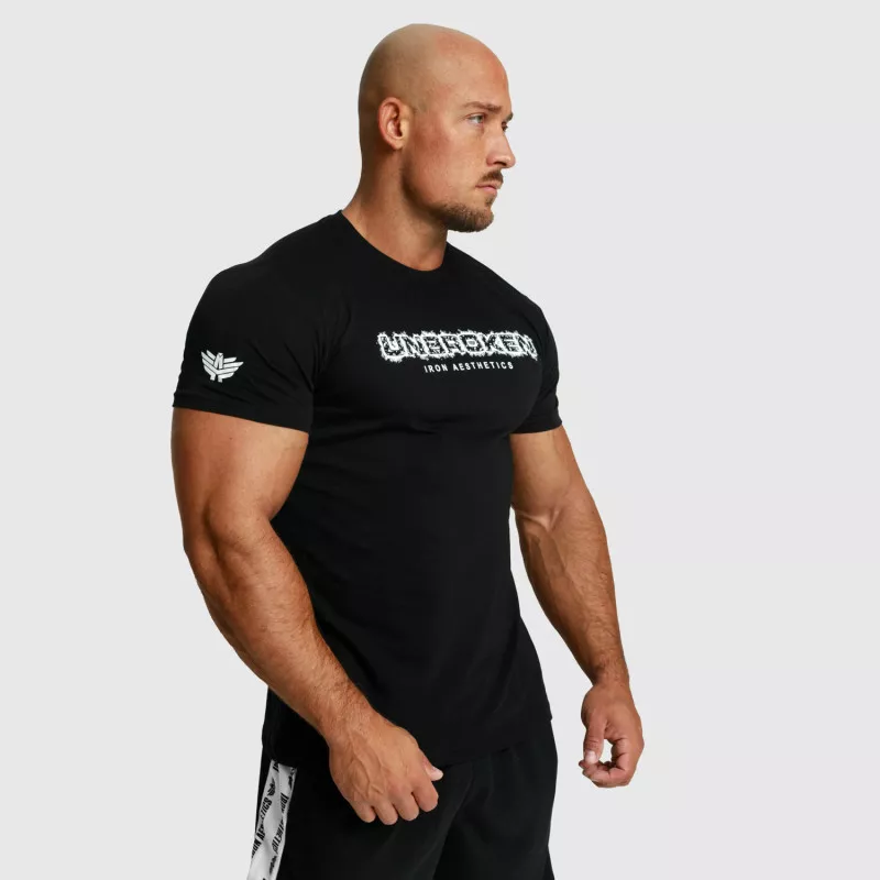 Férfi fitness póló Iron Aesthetics Unbroken, fekete-6