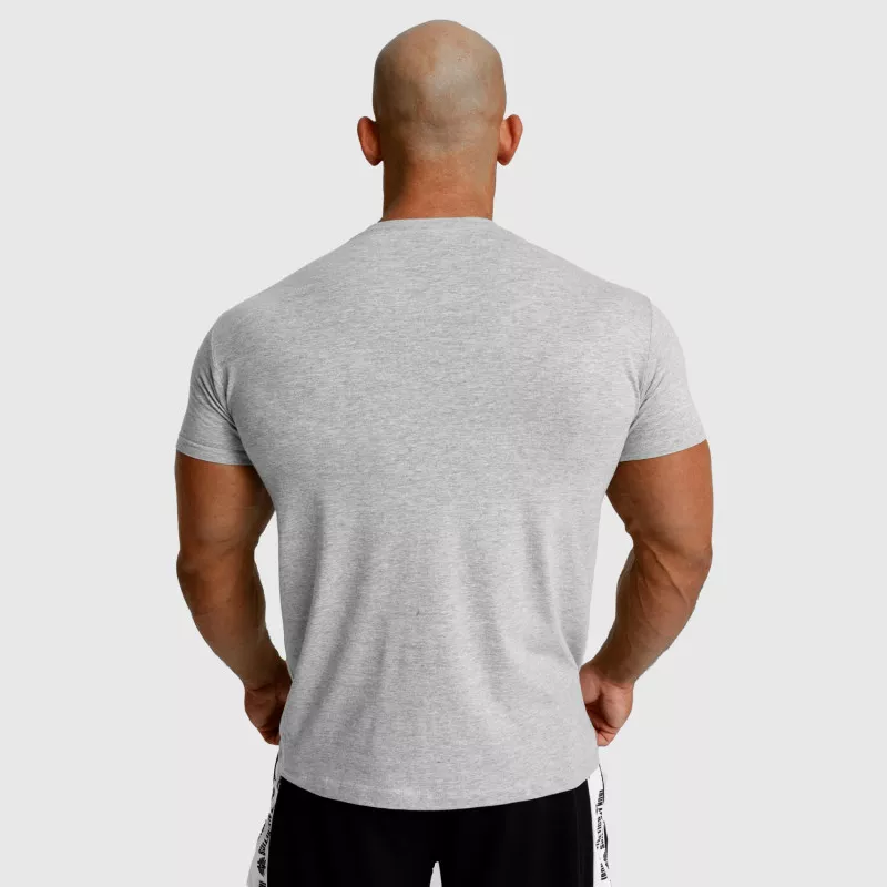 Férfi fitness póló Iron Aesthetics Unbroken, szürke-4