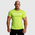 Férfi fitness póló Iron Aesthetics Unbroken, lime zöld