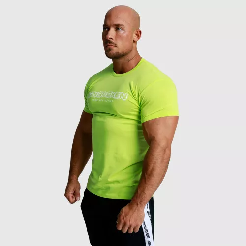 Férfi fitness póló Unbroken, lime zöld