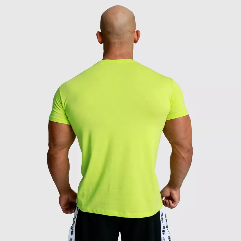 Férfi fitness póló Iron Aesthetics Unbroken, lime zöld-4