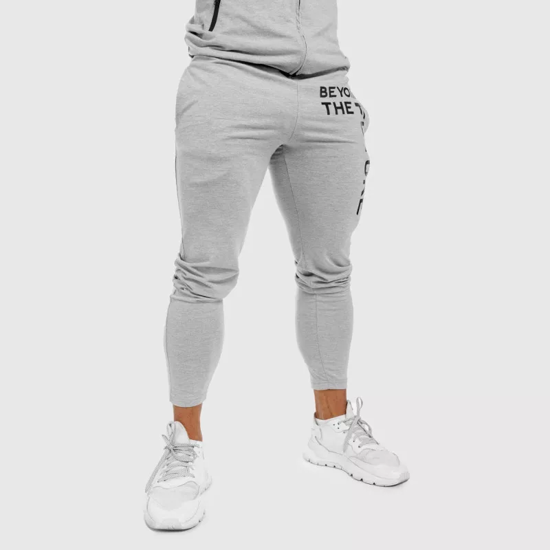 Férfi Slim Fit melegítőnadrág Beyond the Future, szürke-2