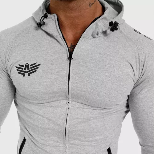 Férfi Slim Fit pulcsi Beyond the Future, szürke