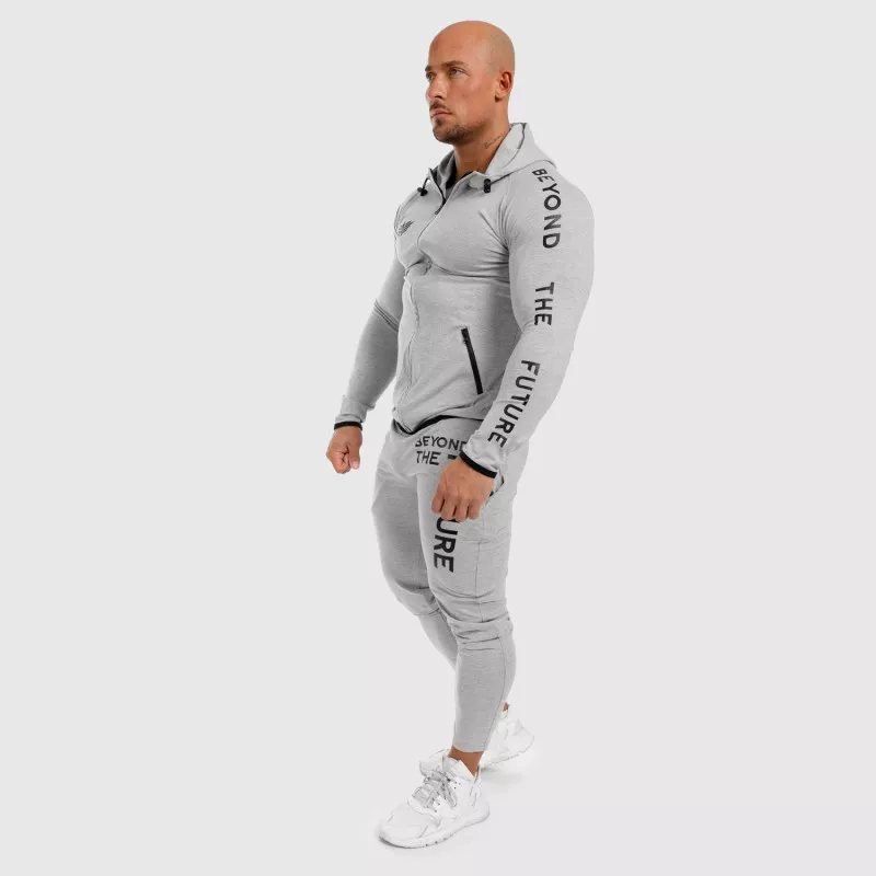 Férfi Slim Fit sportszett Iron Aesthetics Beyond the Future, szürke-2