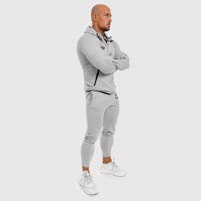 Férfi Slim Fit sportszett Iron Aesthetics Beyond the Future, szürke-3