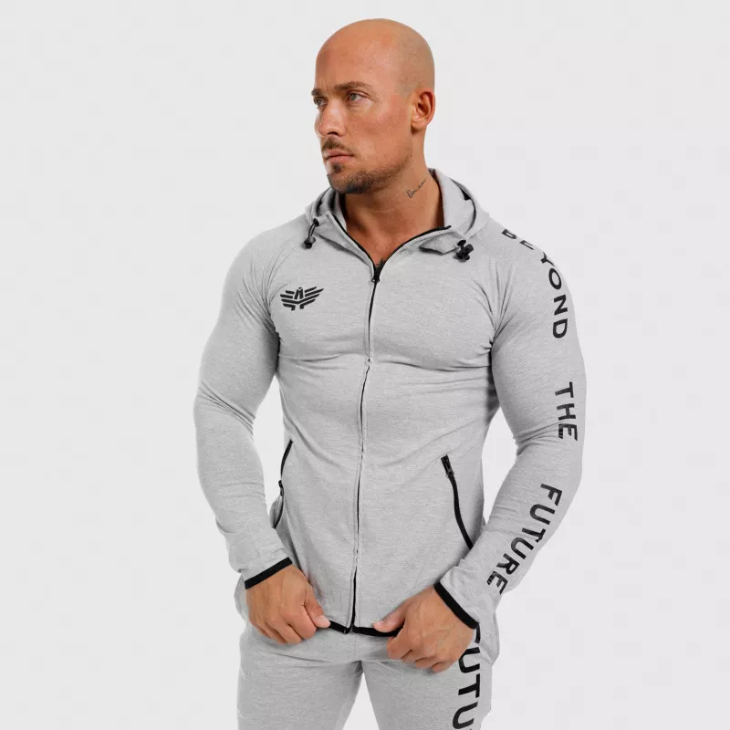 Férfi Slim Fit sportszett Iron Aesthetics Beyond the Future, szürke-4