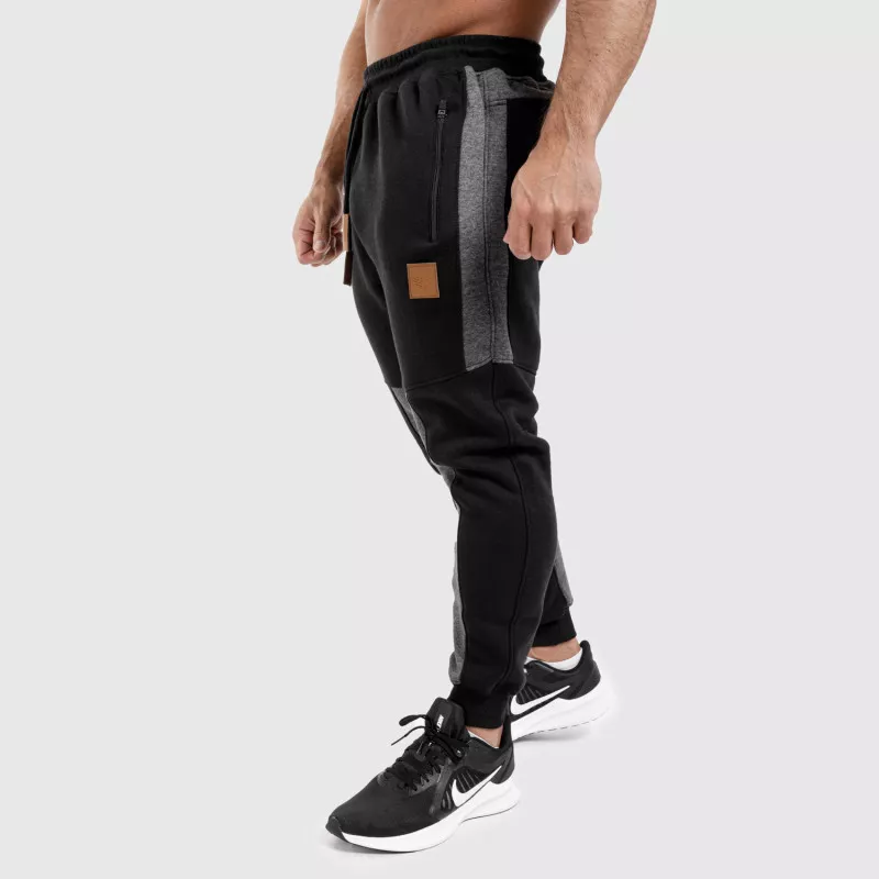 Jogger melegítőnadrág Iron Aesthetics ELEMENT, fekete-4