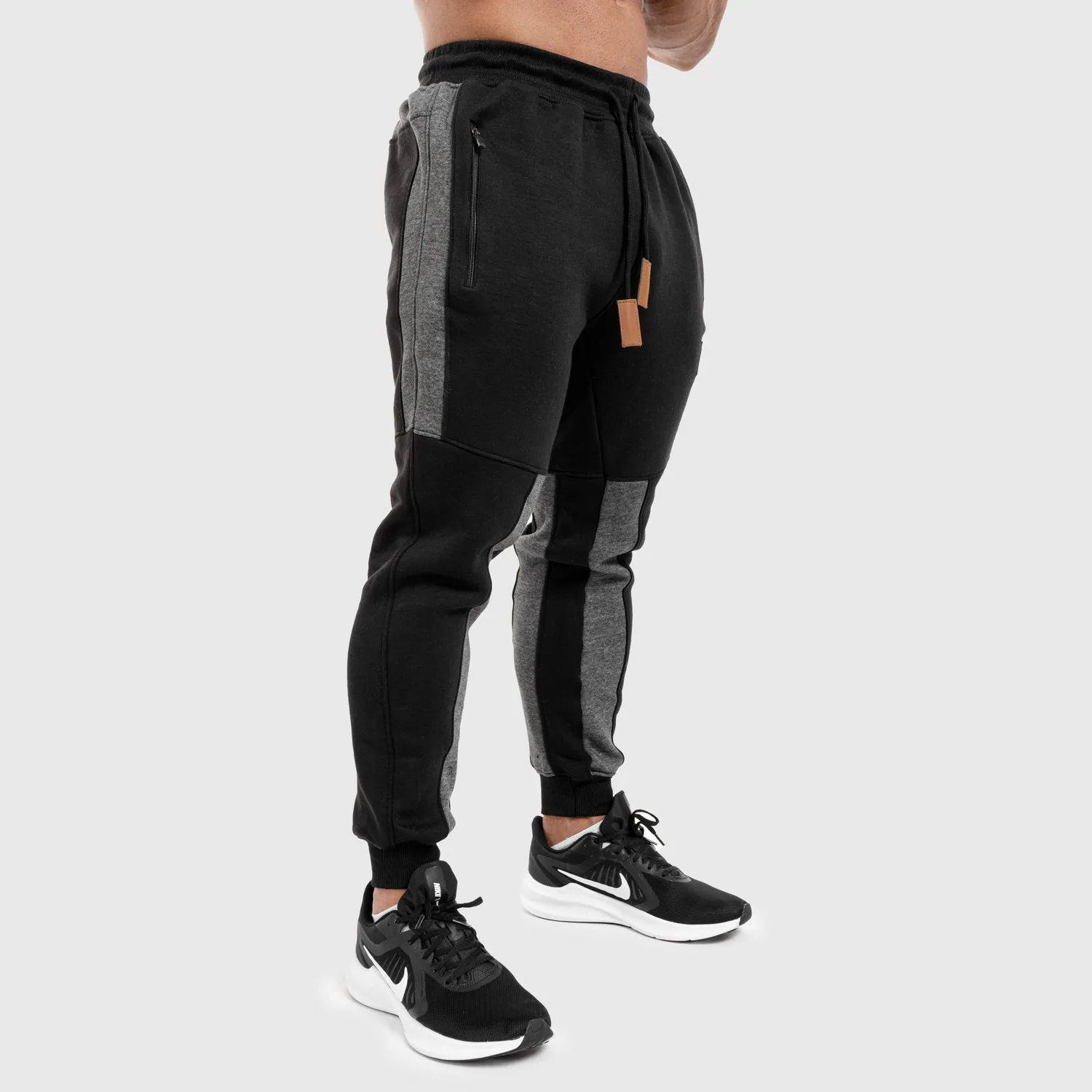 Jogger melegítőnadrág Iron Aesthetics ELEMENT, fekete-1