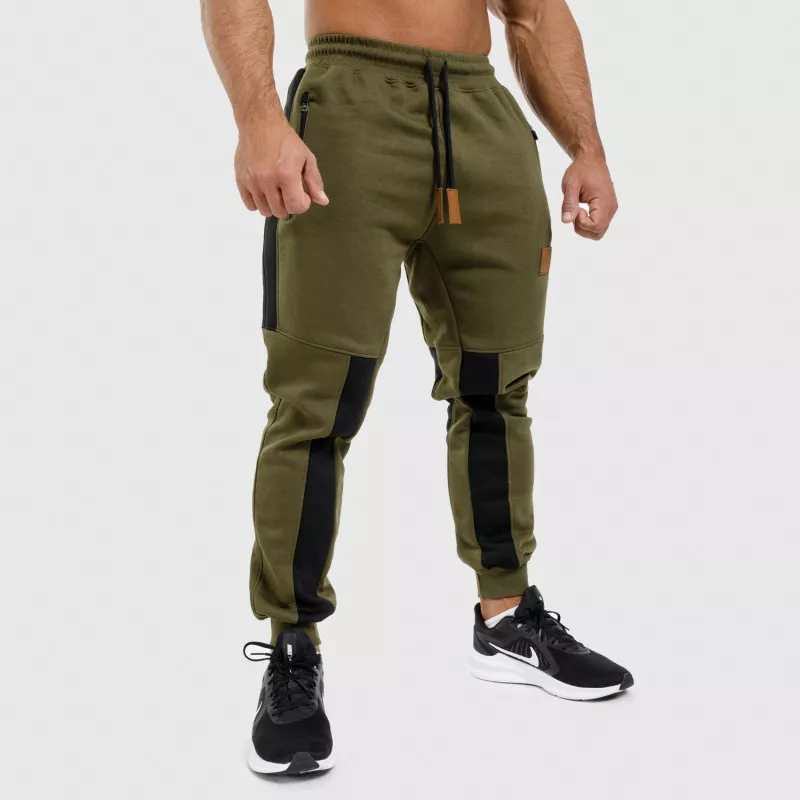 Jogger melegítőnadrág Iron Aesthetics ELEMENT, katonazöld-1