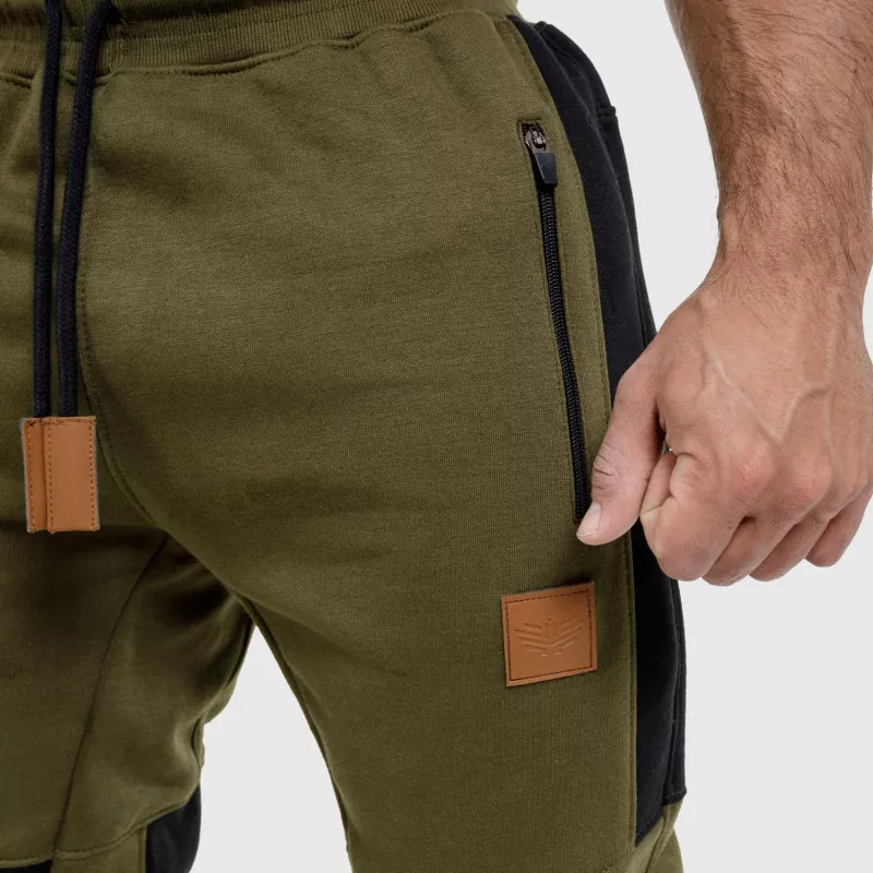 Jogger melegítőnadrág Iron Aesthetics ELEMENT, katonazöld-5