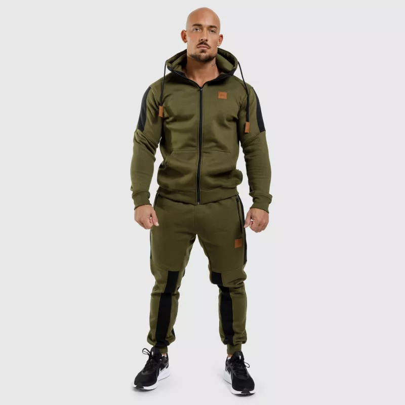 Jogger melegítőnadrág Iron Aesthetics ELEMENT, katonazöld-6