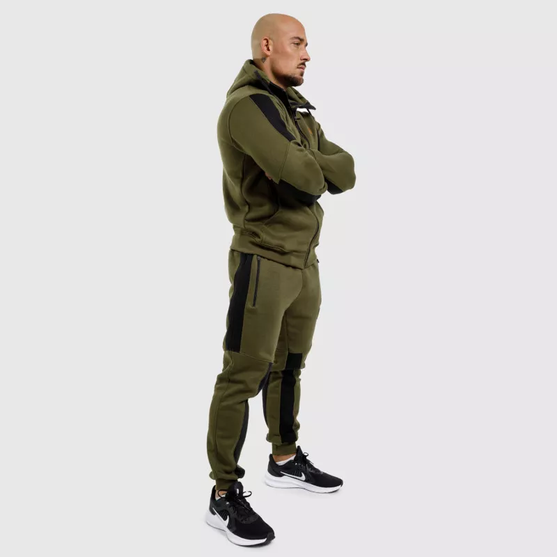Jogger melegítőnadrág Iron Aesthetics ELEMENT, katonazöld-8