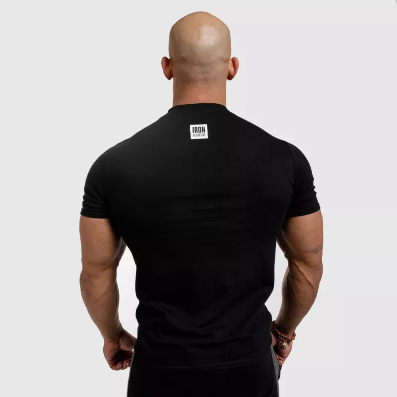 Férfi fitness póló Iron Aesthetics Boxed, fekete-4