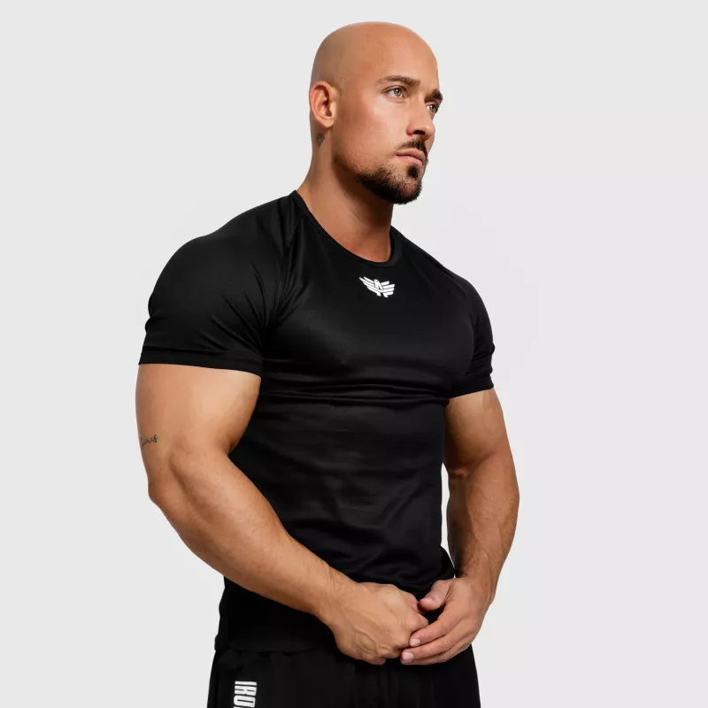 Férfi funkcionális póló Iron Aesthetics Performance, fekete-5