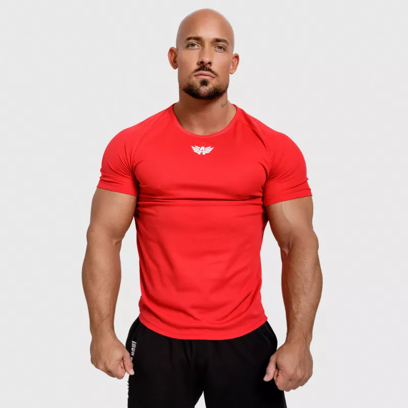 Férfi funkcionális póló Iron Aesthetics Performance, piros-1