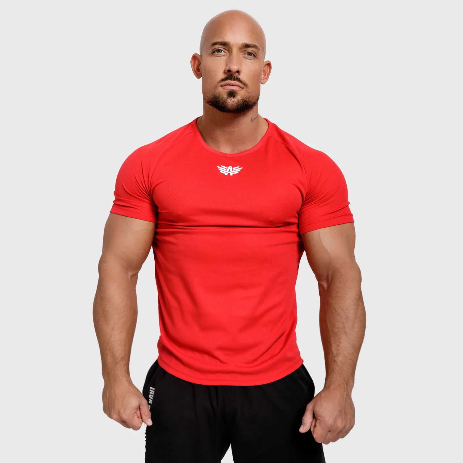 Férfi funkcionális póló Iron Aesthetics Performance, piros-1