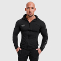 Férfi Slim Fit pulcsi Beyond the Future, fekete
